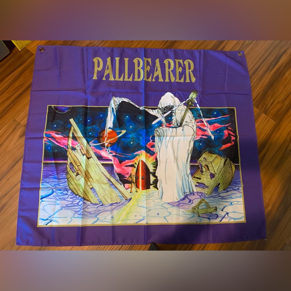 Pallbearer Band Purple and Blue FLAG